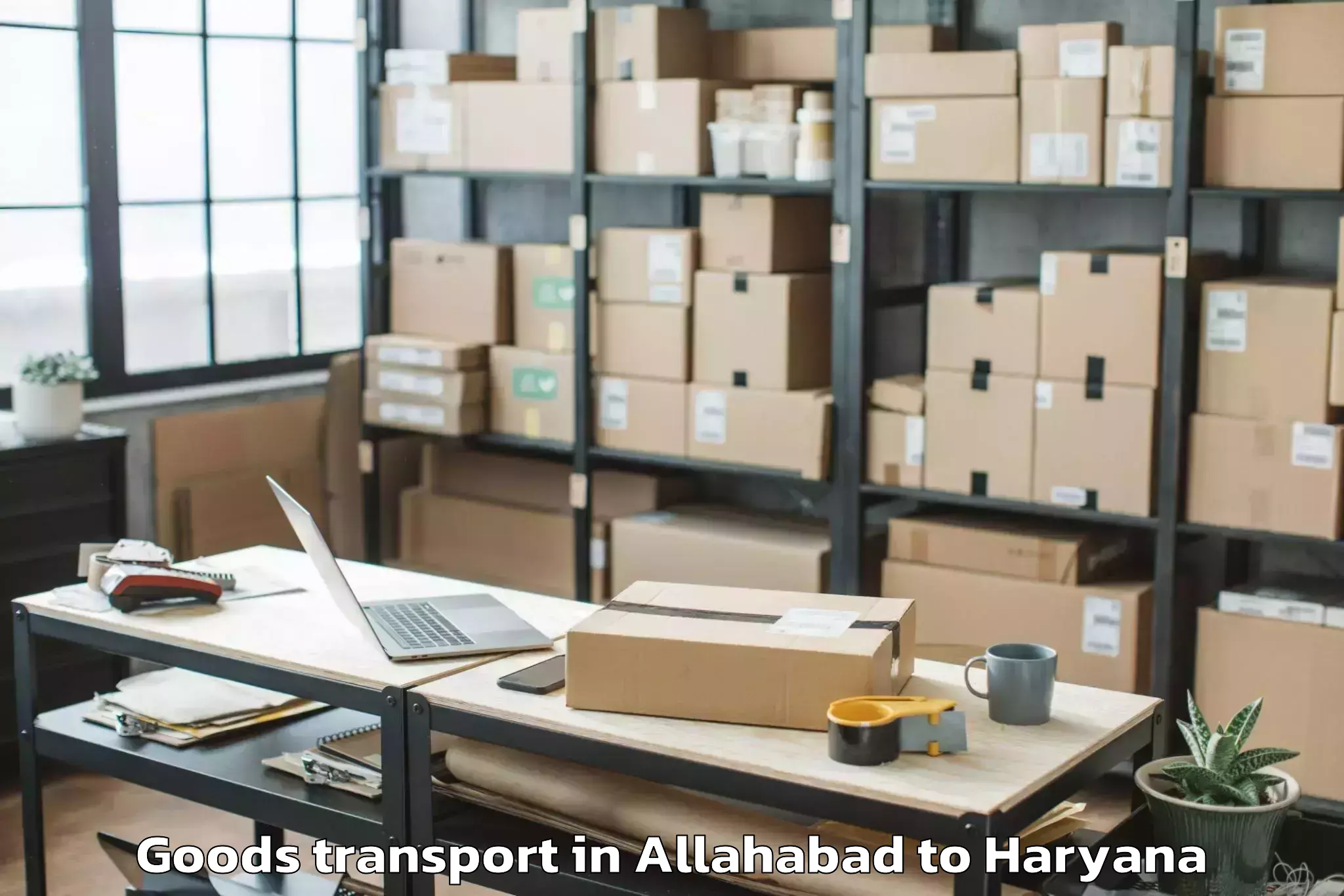 Book Your Allahabad to Hathin Goods Transport Today